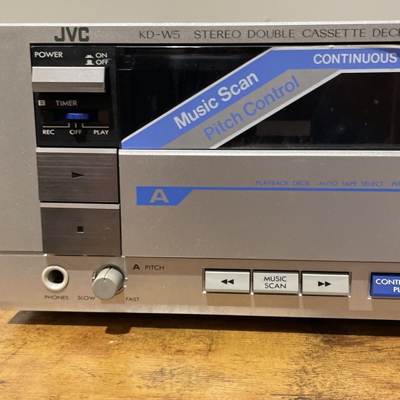 JVC KD-W5 Stereo Double Cassette Deck Tested and Working - Picture 3 of 11